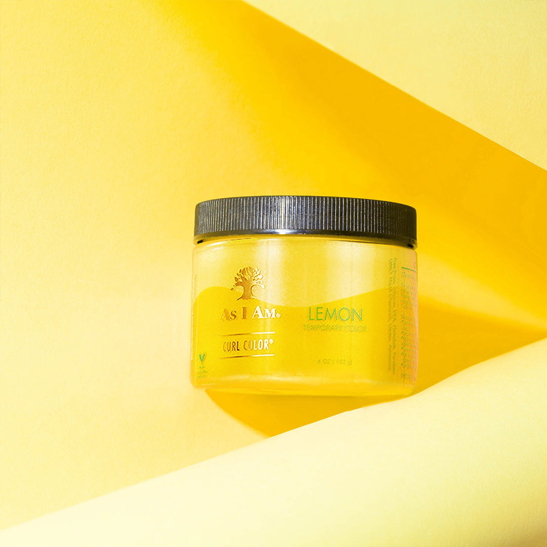 حليقة اللون الليمون الأصفر