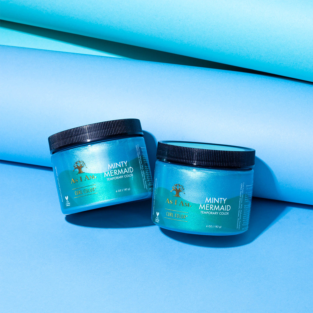 تجعيد الشعر بلون النعناع حورية البحر (خصم 100٪)