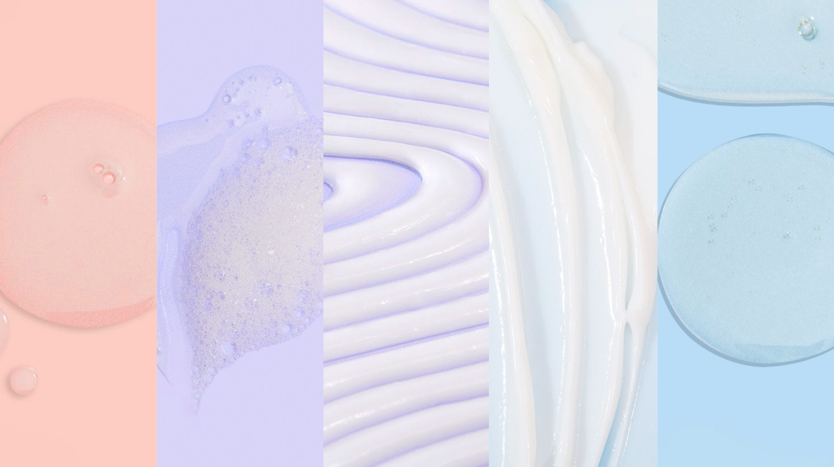 مجموعة من عينات الألوان الباستيلية المجردة